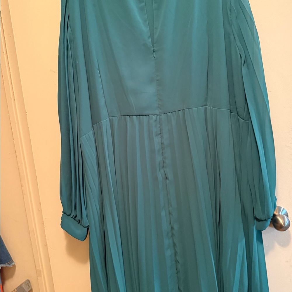 ASOS Curve Teal Midi Dress - Picture 10 of 11